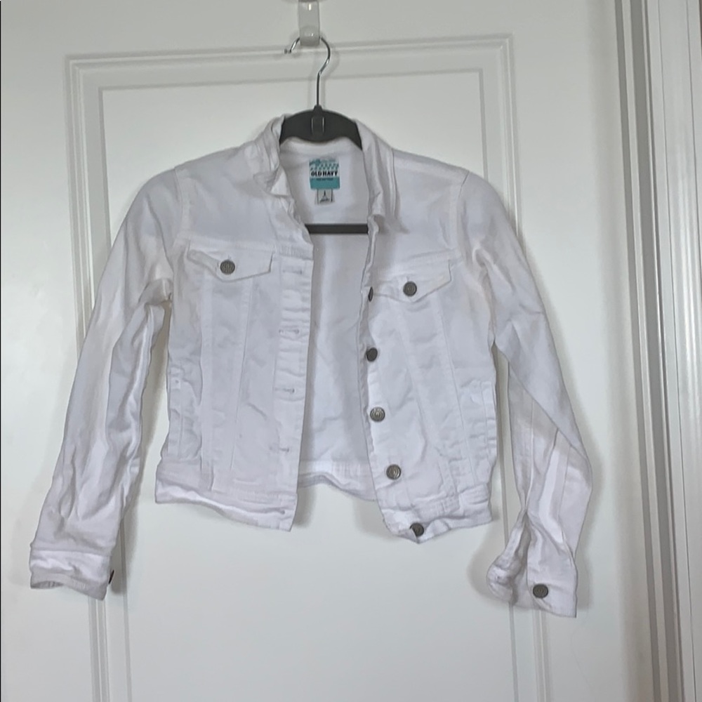 White jean jacket